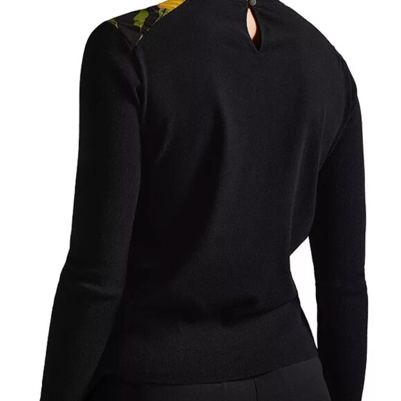 Ted Baker Daneaa Woven Front Mock Neck Sweater - Picture 2 of 8